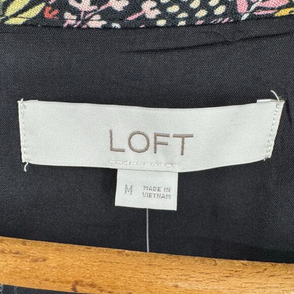 NEW LOFT Paradise Lost Dress M Jungle Animal Print Cinch Waist Twee Teacher Jess - Picture 8 of 10